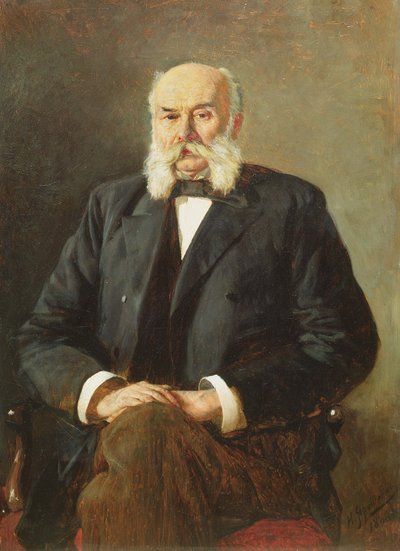 Porträt von Iwan Gontscharow, 1888 von Nikolai Aleksandrovich Yaroshenko